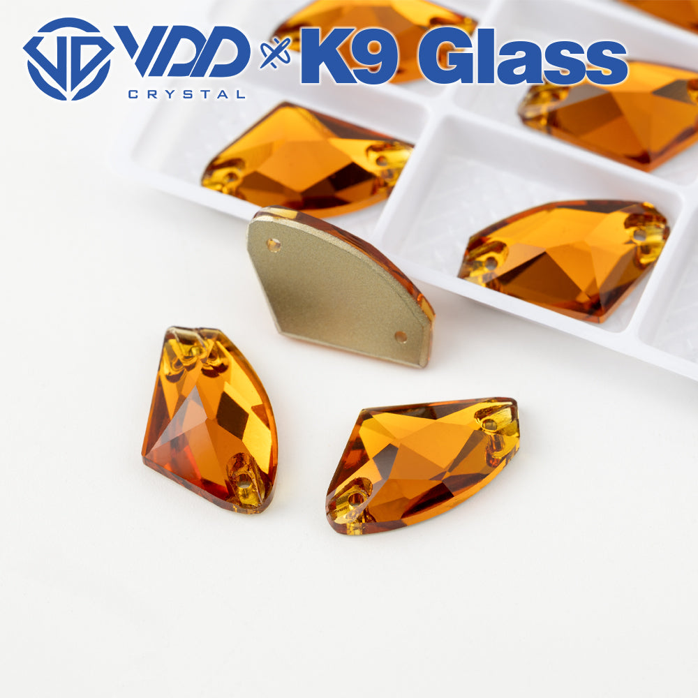 VDD S107 Coffee Galactic Top Quality K9 Glass Sew on Rhinestones Crystal Flatback Sewing Stones for Clothes Decorations