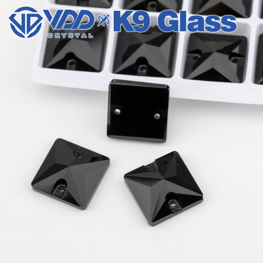 VDD 013 Siam Ocean Series - Cristales de imitación de vidrio sin fijación en caliente de alta calidad, piedras de estrás con parte posterior plana