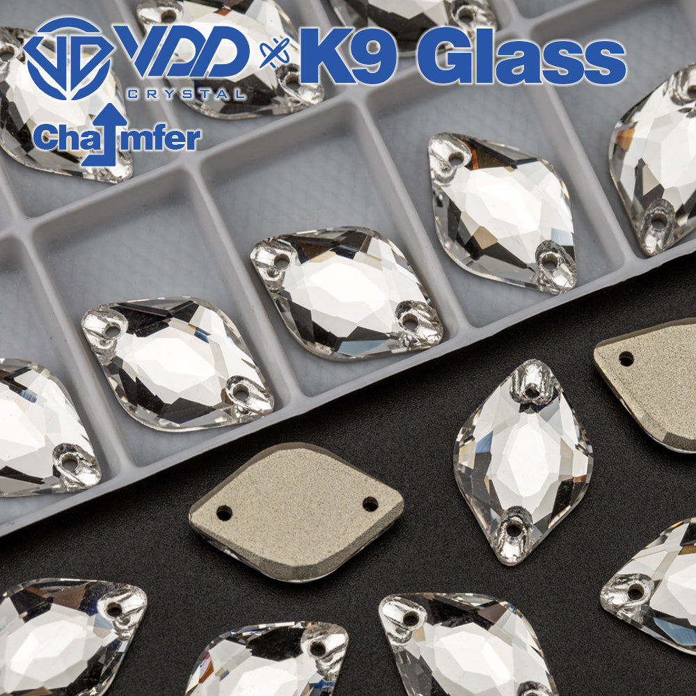 VDD S101 Crystal Lemon Top Quality K9 Glass Sew on Rhinestones Crystal Flatback Sewing Stones for Clothes Decorations