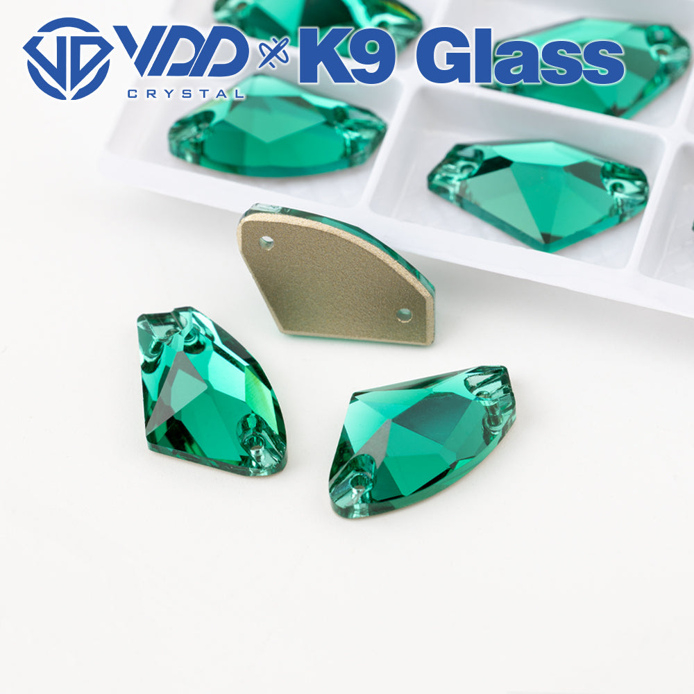 VDD S114 Green Zircon Galactic Top Quality K9 Glass Sew on Rhinestones Crystal Flatback Sewing Stones for Clothes Decorations