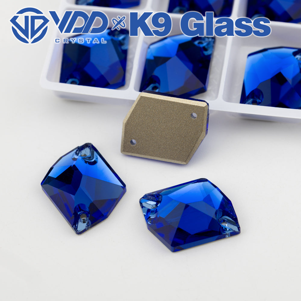 VDD S118 Sapphire  Cosmic Top Quality K9 Glass Sew on Rhinestones Crystal Flatback Sewing Stones for Clothes Decorations