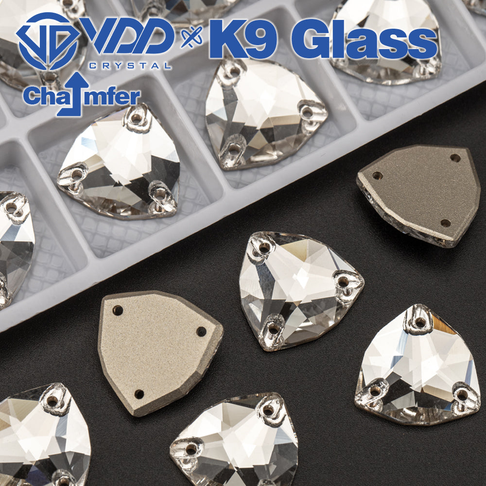 VDD Trilliant K9 Glass Sew on Rhinestones Sewing Clear Crystal Flatback Glitter Stone Fabric Garment Accessories Wedding Dress