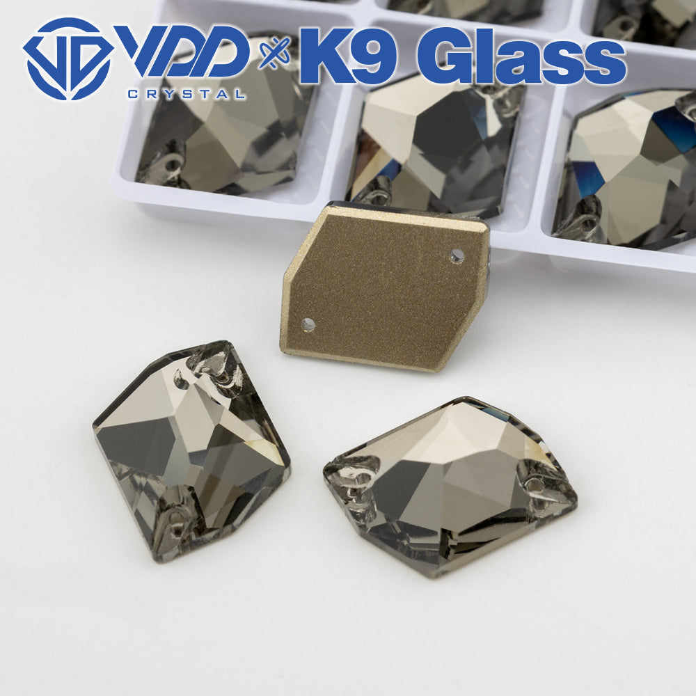 VDD S103 Black Diamond Cosmic Top Quality K9 Glass Sew on Rhinestones Crystal Flatback Sewing Stones for Clothes Decorations