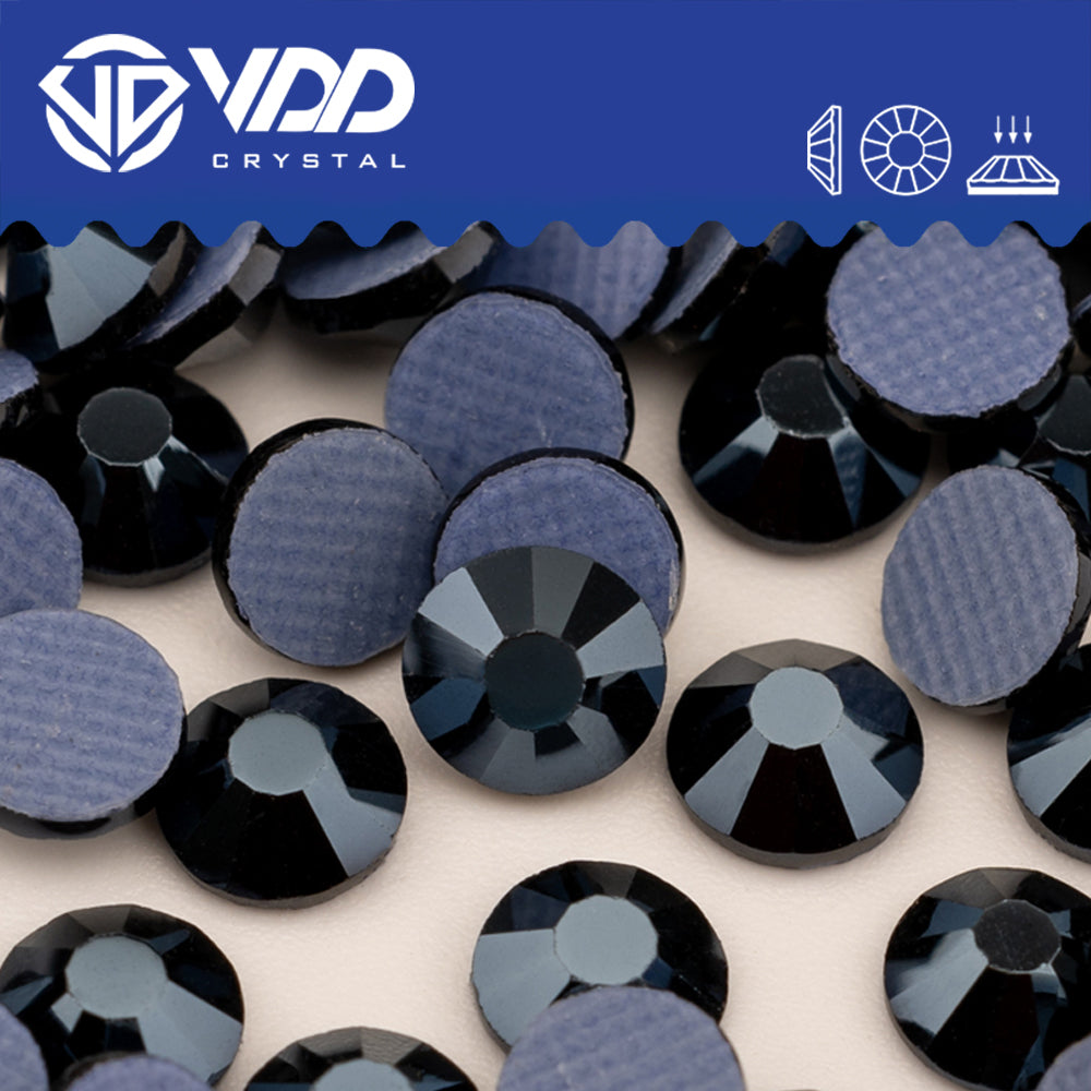 VDD 171 Metallic Dark Hot-Fix Rhinestones High Quality Glass Crystal Flatback Strass Stones Hotfix-171