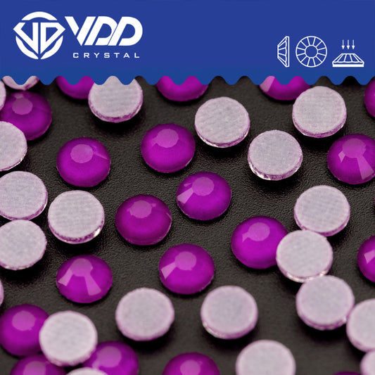 VDD 288 M Purple Hot-Fix Rhinestones High Quality Glass Crystal Flatback Strass Stones Hotfix-288