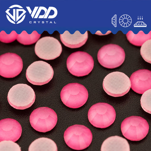 VDD 289 M Pink Hot-Fix Rhinestones High Quality Glass Crystal Flatback Strass Stones Hotfix-289