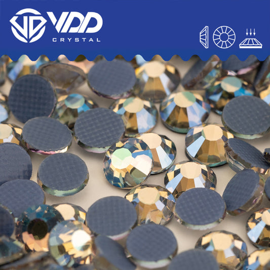 VDD 223 Sea Light Hot-Fix Rhinestones High Quality Glass Crystal Flatback Strass Stones Hotfix-223