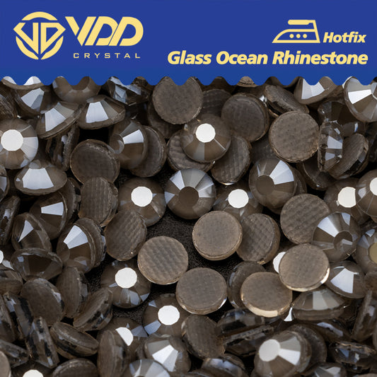 VDD 390 R.H.Grey High Quality  Hot-Fix Glass Crystal Rhinestones Flatback Strass Stones