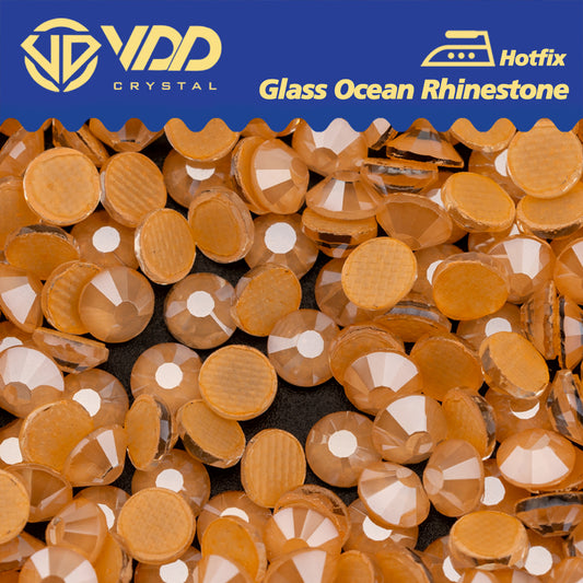 VDD 393 R.H.Honey Quality  Hot-Fix Glass Crystal Rhinestones Flatback Strass Stones