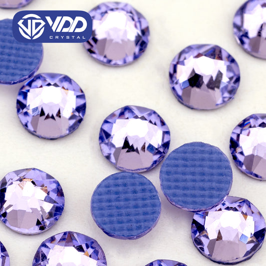 VDD 034 Violet SS16-SS30 High Quality Hot-Fix Glass 2088 Rhinestones Crystal Flatback 8 Big 8 Small DIY Clothes Decoration