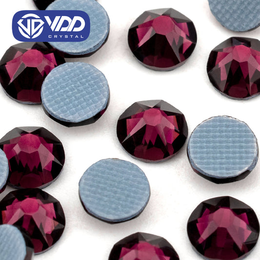 VDD 033 Amethyst SS16-SS30 High Quality Hot-Fix Glass 2088 Rhinestones Crystal Flatback 8 Big 8 Small DIY Clothes Decoration