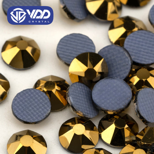 VDD 067 Aurum SS16-SS30 High Quality Hot-Fix Glass 2088 Rhinestones Crystal Flatback 8 Big 8 Small DIY Clothes Decoration