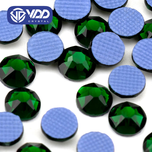 VDD 022 Emerald SS16-SS30 High Quality Hot-Fix Glass 2088 Rhinestones Crystal Flatback 8 Big 8 Small DIY Clothes Decoration