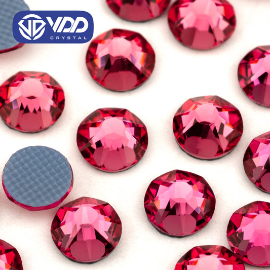 VDD 041 Rose SS16-SS30 High Quality Hot-Fix Glass 2088 Rhinestones Crystal Flatback 8 Big 8 Small DIY Clothes Decoration