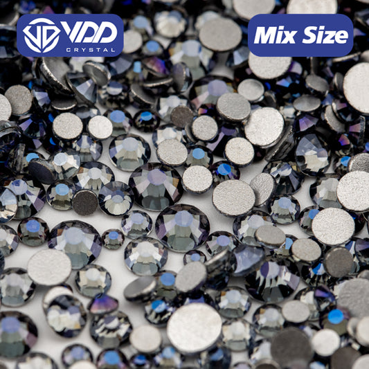 VDD 120 Night Purple Mix Size SS6-SS20 High Quality Glass Rhinestones Crystal Flatback Glitter Stones Nail Art DIY Crafts Decorations