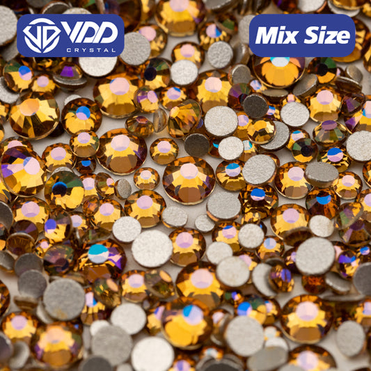 VDD 123 Gloaming Wholesale Mix Size SS6-SS20 High Quality Glass Rhinestone Crystal Flatback Stones DIY Crafts Nail Art Decoration