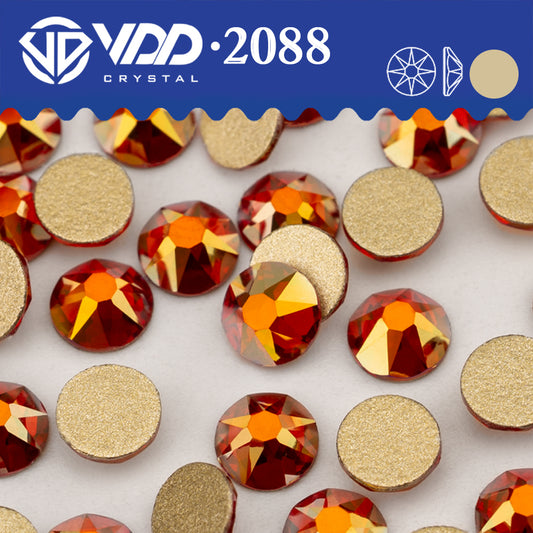 VDD 374 GAB-Blaze 2088 Non-hotfix Rhinestones High Quality AAAAA 8 Big 8 Small Glass Crystal Flatback Strass Stones BD888-374