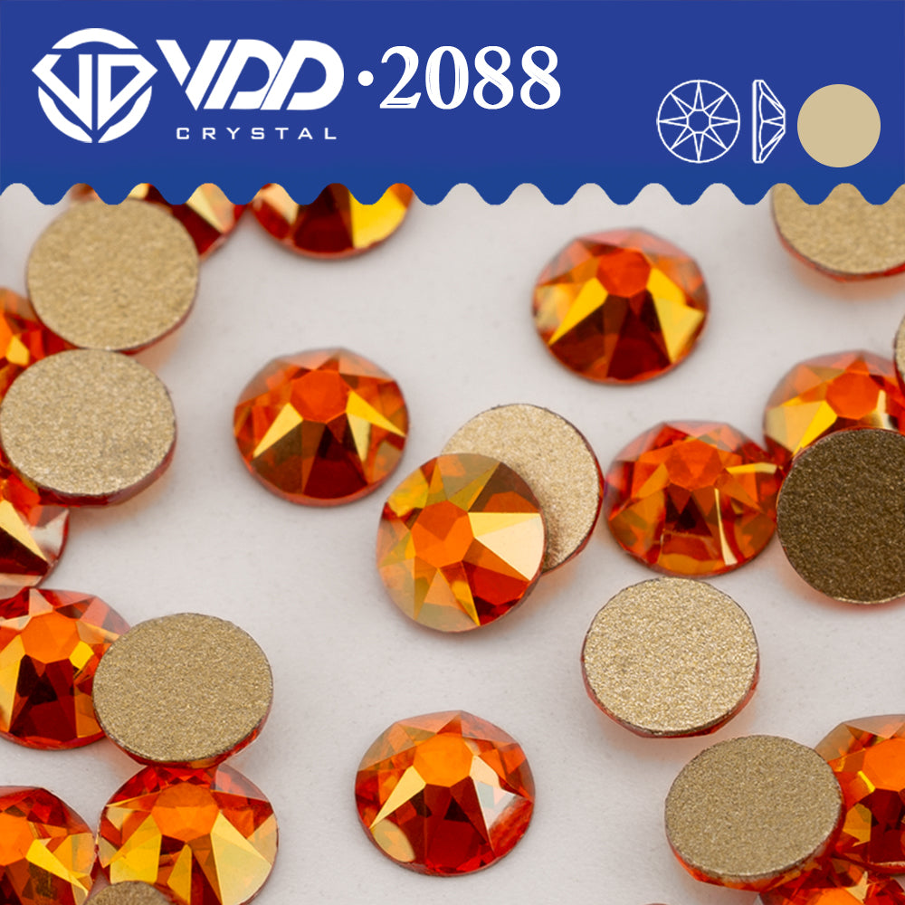 VDD 373 GAB-Hyacinth 2088 Non-hotfix Rhinestones High Quality AAAAA 8 Big 8 Small Glass Crystal Flatback Strass Stones BD888-373