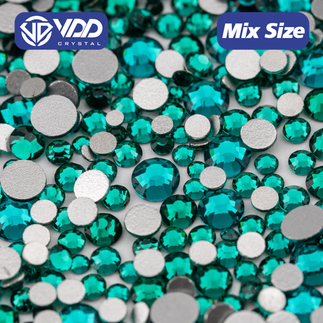 VDD 026 Blue Zircon Mix Size SS6-SS20 High Quality Glass Rhinestones Crystal Flatback Glitter Stones Nail Art DIY Crafts Decorations
