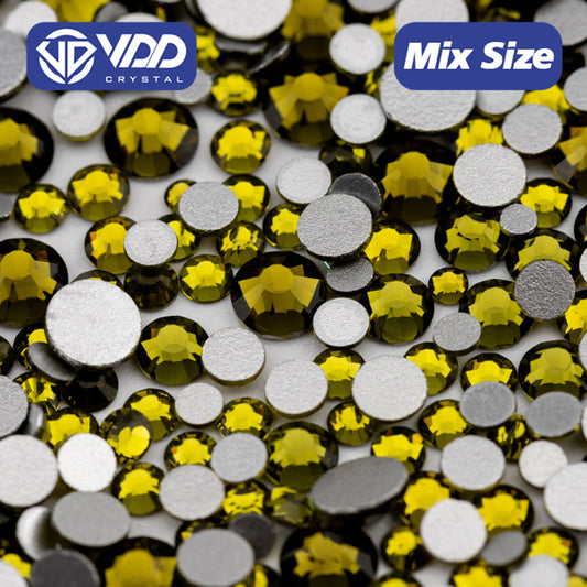 VDD 021 Olivine Mix Size SS6-SS20 High Quality Glass Rhinestones Crystal Flatback Glitter Stones Nail Art DIY Crafts Decorations