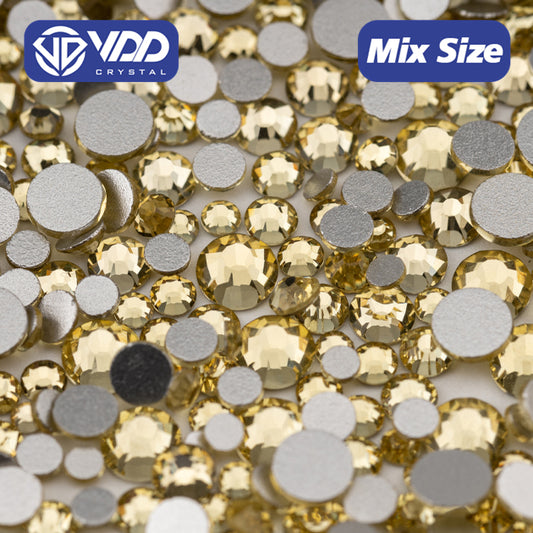 VDD 004 Jonquil Mix Size SS6-SS20 High Quality Glass Rhinestones Crystal Flatback Glitter Stones Nail Art DIY Crafts Decorations