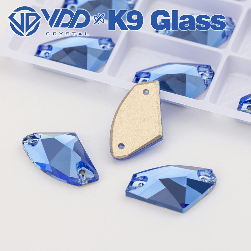 VDD S117 Royal Blue Galactic K9 Glass Sew On Rhinestones High Quality AAAAA Crystal Flatback Sewing Strass Stones DB-S117