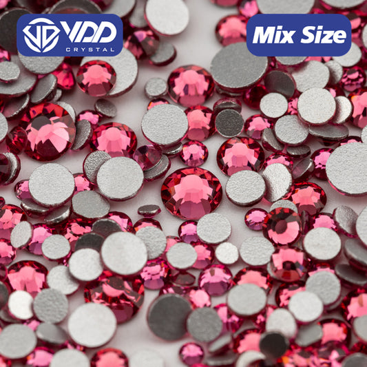 VDD 041 Rose Mix Size SS6-SS20 High Quality Glass Rhinestones Crystal Flatback Glitter Stones Nail Art DIY Crafts Decorations
