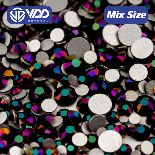 VDD  168 Blue Love  Mix Size SS6-SS20 High Quality Glass Rhinestones Crystal Flatback Glitter Stones Nail Art DIY Crafts Decorations