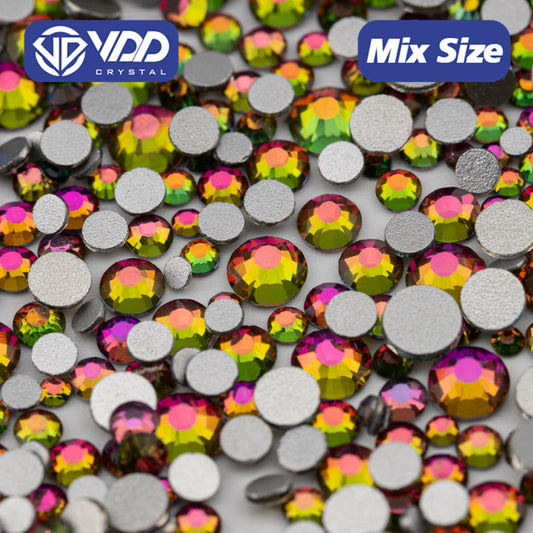 VDD 039 Vitrail Medium Mix Size SS6-SS20 High Quality Glass Rhinestones Crystal Flatback Glitter Stones Nail Art DIY Crafts Decorations