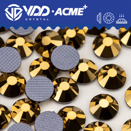 VDD 067 Aurum ACME+ Hot-Fix Rhinestones High Quality AAAAA Glass Crystal Flatback Strass Stones ACME-067