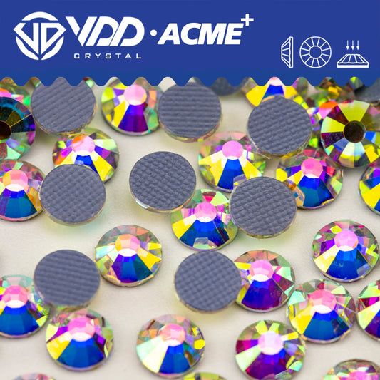 VDD 055 Crystal AB ACME+ Hot-Fix Rhinestones High Quality AAAAA Glass Crystal Flatback Strass Stones ACME-055