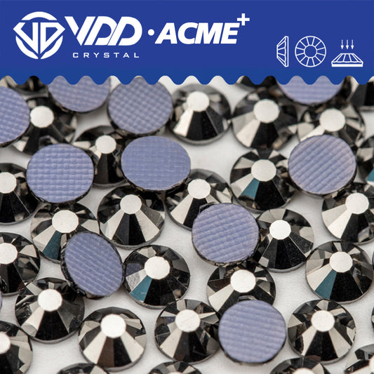 VDD 065 Hematite ACME+ Hot-Fix Rhinestones High Quality AAAAA Glass Crystal Flatback Strass Stones ACME-065