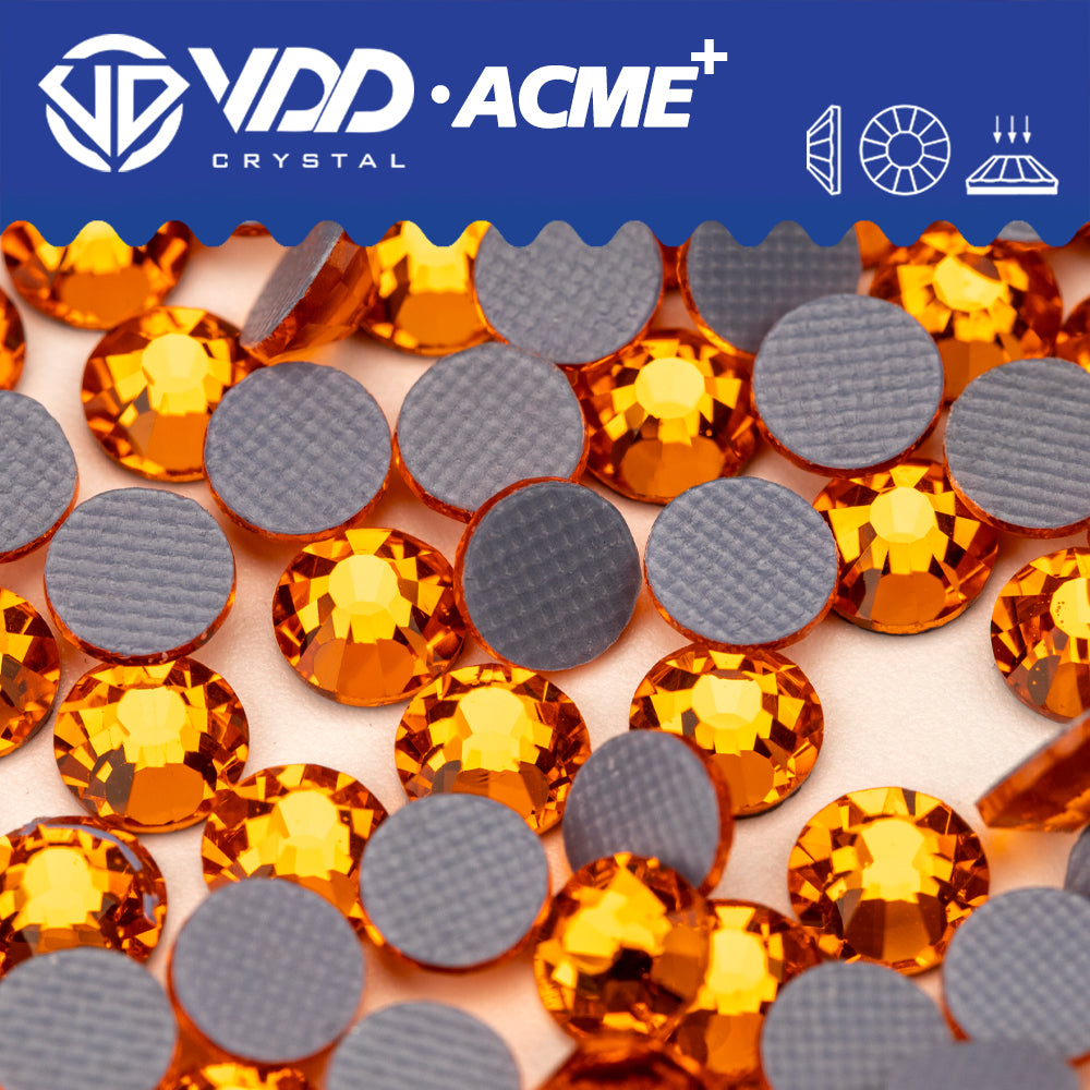 VDD 012 Sun ACME+ Hot-Fix Rhinestones High Quality AAAAA Glass Crystal Flatback Strass Stones ACME-012