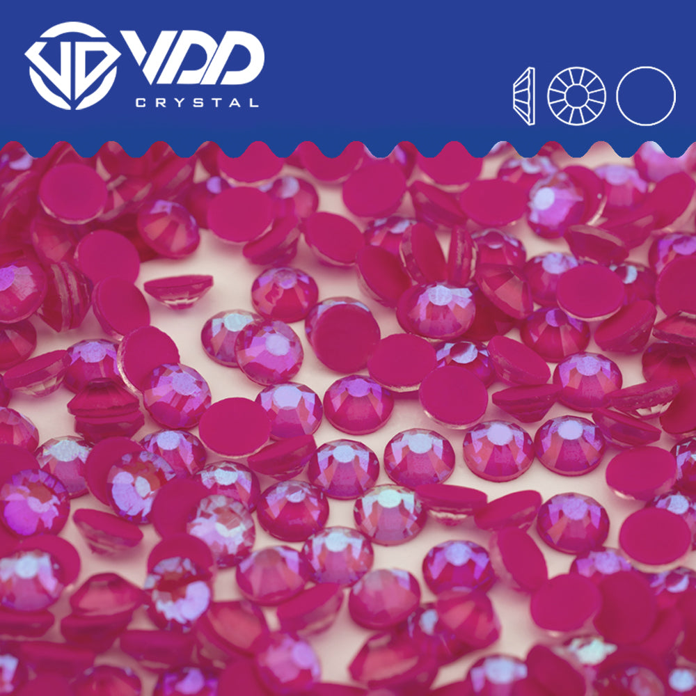 VDD 306 D Fuchsia Non-hotfix Rhinestones High Quality Glass Crystal Flatback Strass Stones YZ-306