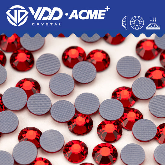 VDD 013 Siam ACME+ Hot-Fix Rhinestones High Quality AAAAA Glass Crystal Flatback Strass Stones ACME-013