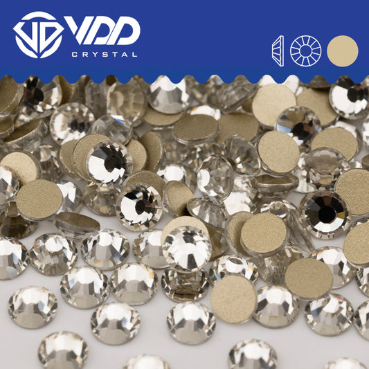 VDD 001 Crystal Gold-Back Rhinestones High Quality Glass Crystal Flatback Strass Stones JD999-001