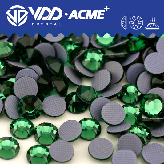 VDD 051 Pine Green ACME+ Hot-Fix Rhinestones High Quality AAAAA Glass Crystal Flatback Strass Stones ACME-051