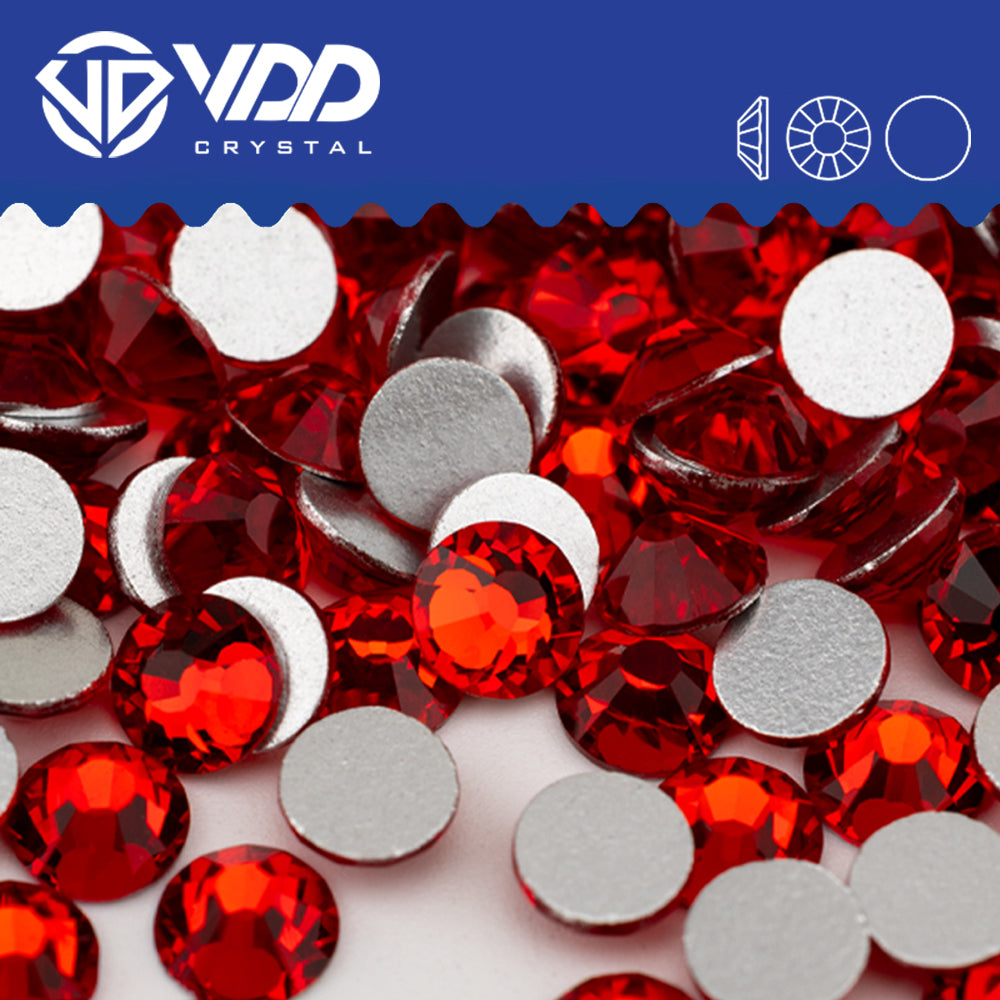 VDD 013 Siam Non-hotfix Rhinestones High Quality Glass Crystal Flatback Strass Stones YZ-013
