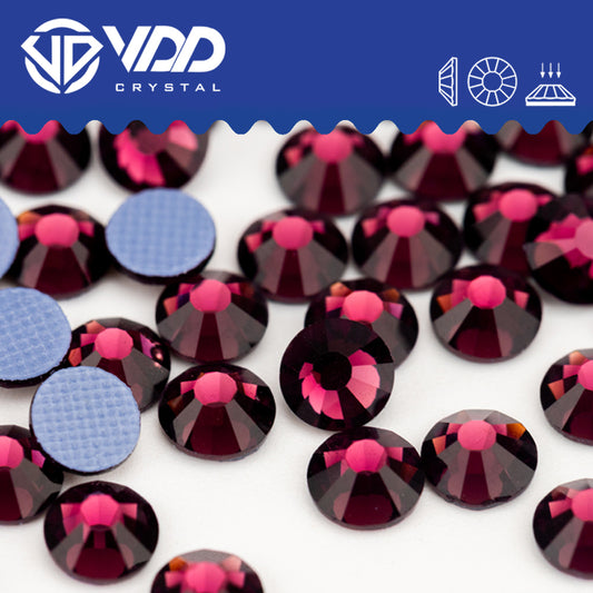 VDD 033 Amethyst Hot-Fix Rhinestones High Quality Glass Crystal Flatback Strass Stones Hotfix-033