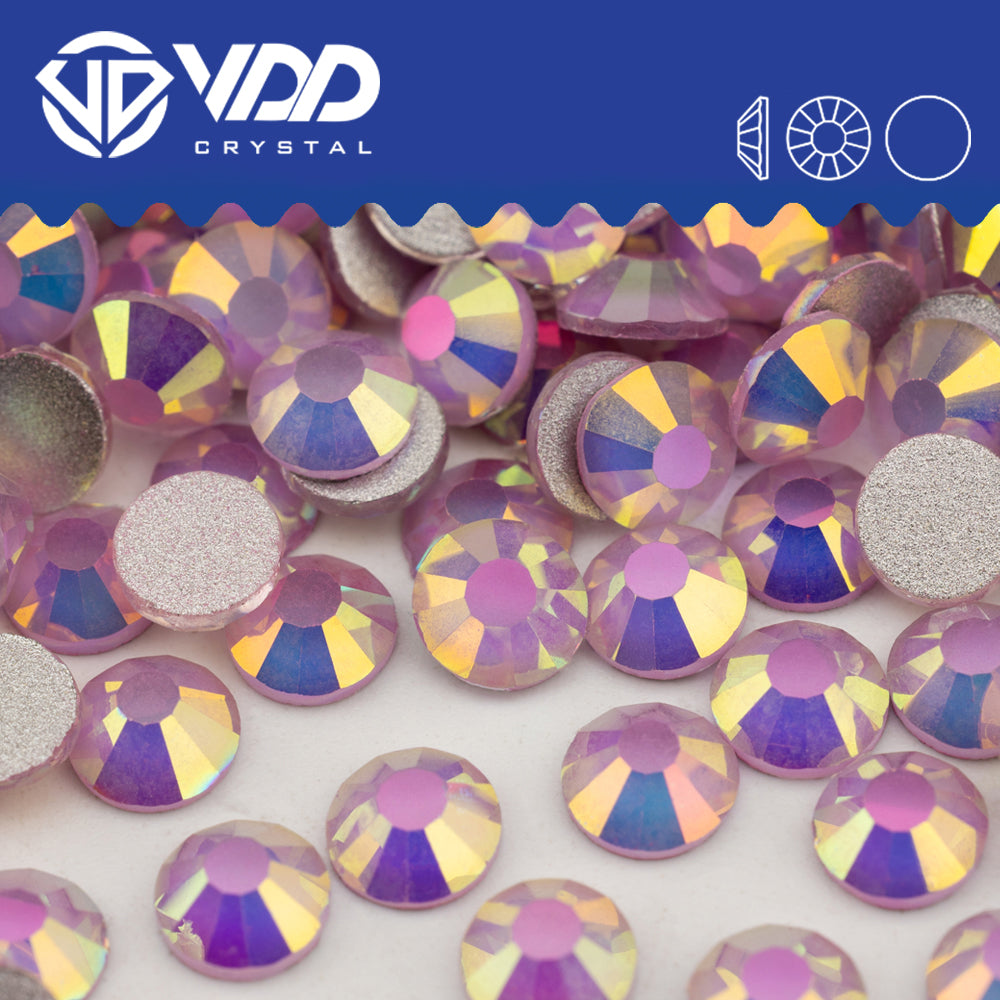 VDD 486 Gleam-Pink Non-hotfix Rhinestones High Quality Glass Crystal Flatback Strass Stones YZ-486