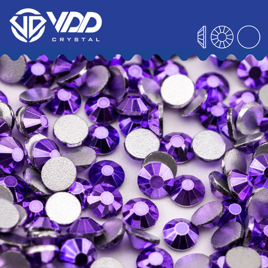 VDD 181 Metallic Violet Non-hotfix Rhinestones High Quality Glass Crystal Flatback Strass Stones YZ-181
