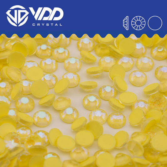 VDD 302 D Light Topaz Non-hotfix Rhinestones High Quality Glass Crystal Flatback Strass Stones YZ-302