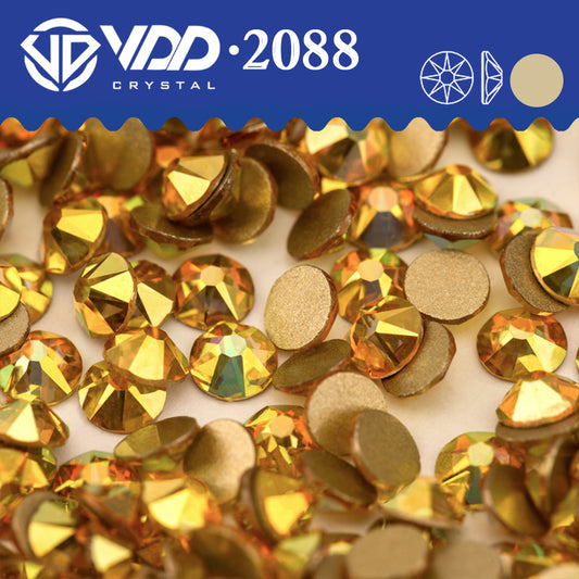 VDD 125	Sun Shine 2088 Non-hotfix Rhinestones High Quality AAAAA 8 Big 8 Small Glass Crystal Flatback Strass Stones BD888-125