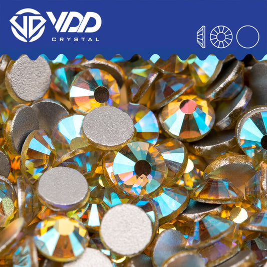 VDD 093 Jonquil AB Non-hotfix Rhinestones High Quality Glass Crystal Flatback Strass Stones YZ-093