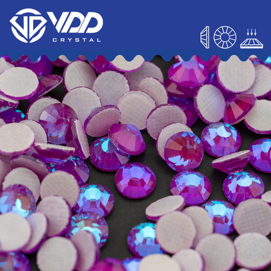 VDD 386 D.H Purple Hot-Fix Rhinestones High Quality Glass Crystal Flatback Strass Stones Hotfix-386
