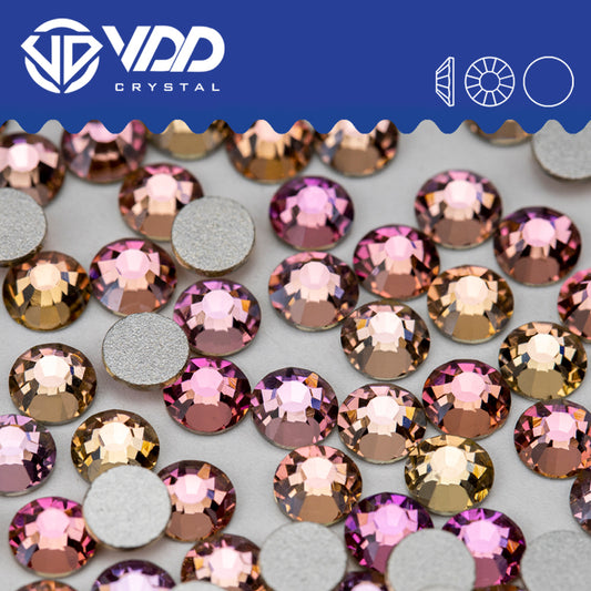 VDD 121 Pink Champagne Non-hotfix Rhinestones High Quality Glass Crystal Flatback Strass Stones YZ-121