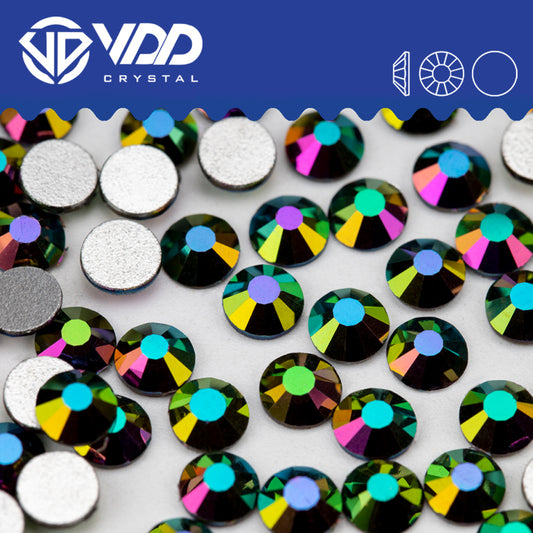 VDD 163 Magic Green Non-hotfix Rhinestones High Quality Glass Crystal Flatback Strass Stones YZ-163