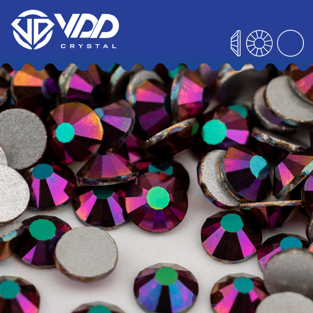 VDD 070 Magic Rose Non-hotfix Rhinestones High Quality Glass Crystal Flatback Strass Stones YZ-070