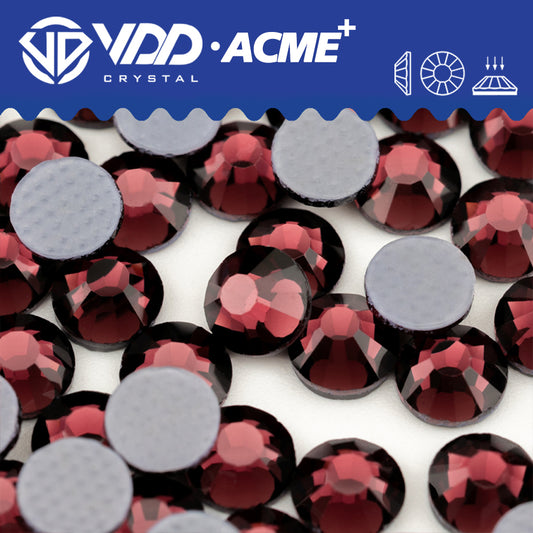 VDD 015 Burgundy ACME+ Hot-Fix Rhinestones High Quality AAAAA Glass Crystal Flatback Strass Stones ACME-015