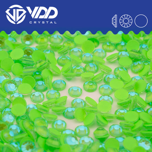 VDD 308 D Grass Green  Non-hotfix Rhinestones High Quality Glass Crystal Flatback Strass Stones YZ-308